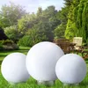 3er Set LED Außen Solarleuchten, Kugel weiß, 15 und 20 cm Produktbild-Vorschau 3
