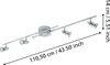 EGLO Deckenlampe Cerbero, Deckenleuchte, Stahl in chrom, Produktbild-Vorschau 3