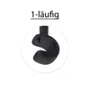 MDEKOR Wandträger Deckenträger 1-läufig Schwarz Matt R Produktbild-Vorschau 8