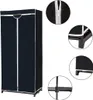 A collage of a black portable wardrobe with various close-up shots. Podgląd zdjęcia produktu