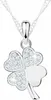 Collana in argento con quadrifoglio in cristallo zirconio, Anteprima dell’immagine prodotto 1