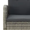 vidaXL 9-tlg. Garten-Essgruppe mit Kissen Grau Poly Rattan Produktbild-Vorschau 12