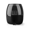 A black air fryer shown from the back, isolated on a white background. Náhľad obrázku produktu