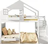 Letto a castello, letto a soppalco, lettino 90x200 cm con Anteprima dell’immagine prodotto 11