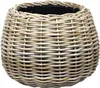 VAN DER LEEDEN DRYPOT® Rattan Tina Pflanzkübel Grau Ø 29 cm Produktbild-Vorschau 1