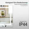 Kúpeľňové zrkadlo SONNI s matným svetelným pásom na okraji Náhľad obrázku produktu 6