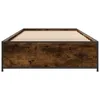 The Living Store Bettgestell Räuchereiche 75x190 cm Produktbild-Vorschau 5