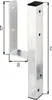 Alberts 214432 Wspornik słupka w kształcie litery U, do Podgląd zdjęcia produktu 5