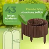 be4nature Bordure de jardin bois flexible 30 x 200 cm brun Voir les images du produit 6