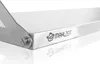 A close-up, angled view of a stainless steel shelf with a logo and text. Anteprima dell’immagine prodotto