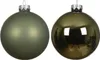 Christbaumkugeln Rosmary grün Ø 8 cm aus Glas - 6er Set Produktbild-Vorschau 3