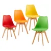 HJ_WeDoo 4er Set Esszimmerstühle mit Massivholz Buche Bein, Produktbild-Vorschau 1