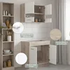 Homestyle4u Küche Küchenblock Weiß Küchenzeile ohne Geräte Produktbild-Vorschau 4