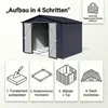 Albatros Profi Gerätehaus XL – verzinktes Metall in Produktbild-Vorschau 16