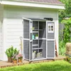 Outsunny Gartenschrank Holz, Geräteschuppen mit Produktbild-Vorschau 9