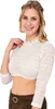 Dirndlbluse Bernried weiß hochgeschlossen 3/4-Arm Produktbild-Vorschau 5