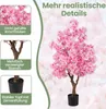 COSTWAY Sztuczne drzewko wiśniowe 120 cm, sztuczne drzewko Podgląd zdjęcia produktu 5