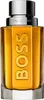 A close-up studio shot of a Hugo Boss The Scent after-shave lotion bottle. Produktbild-Vorschau