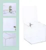 Relaxdays Losbox, Acryl, abschließbar, Blatteinschub, Produktbild-Vorschau 6