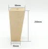 Möbelfuß Buche 25 cm Nussbaum gebeizt – Set 4x mit Produktbild-Vorschau 2