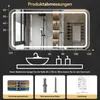 Puluomis Badspiegel 120x60 beschlagfrei mit 3 Farbe Produktbild-Vorschau 4