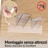 DEKAZIA® 4pz Supporti per Mensole Autoadesivi | Supporto Anteprima dell’immagine prodotto 3