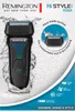A promotional image for a Remington F6 Aqua shaver, showing the product with water splashes and feature callouts. Anteprima dell’immagine prodotto