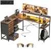 HOMCOM Gaming Tisch L-förmiger Schreibtisch mit Produktbild-Vorschau 1