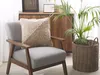 BELIANI Dekokissen 2er Set Beige Baumwolle u. Wolle mit Produktbild-Vorschau 2