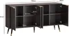 FineBuy Sideboard 150x81x39 cm Anrichte Schwarz mit Produktbild-Vorschau 3