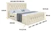 ALTDECOR Boxspringbett mit Fußteil -  mit H3-Matratze (19 Produktbild-Vorschau 6