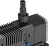 Close-up of a black water pump with a ribbed hose adapter attached to the top. Podgląd zdjęcia produktu