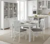 Esstisch Ausziehbar - 120-160 cm Lange - Weiß - Rechteckig Produktbild-Vorschau 2