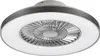 A close-up, studio shot of a modern ceiling light with an integrated fan. Podgląd zdjęcia produktu