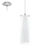 A pendant light fixture and its ceiling mount are shown against a white background. Voir les images du produit