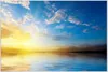 Wallario Wandbild Sonnenuntergang über dem Meer I, Größe: Produktbild-Vorschau 1