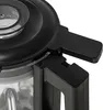 A close-up view of the lid and handle of a black blender. Produktbild-Vorschau