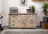MASSIVMOEBEL24 Sideboard Mango 150x45x80 whitewash lackiert Produktbild-Vorschau 2