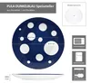 Pula tmavě modré tečky 6x talíř Ø27cm porcelánový talíř Náhled obrázku produktu 7