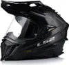 A black LS2 motorcycle helmet with a clear visor, shown from a side angle against a white background. Produktbild-Vorschau