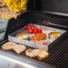 Piastra grill in acciaio inox | plancha | vassoio 30x25cm - Anteprima dell’immagine prodotto 11