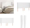vidaXL Kopfteil mit Ohren Weiß 203x23x118/128 cm Kunstleder Produktbild-Vorschau 1