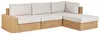 BELIANI Lounge Set Naturfarben Rattan 3-teilig Boho-Stil Produktbild-Vorschau 6