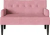 vidaXL Banc Chesterfield Rose 112 x 65,5 x 75 cm Velours Voir les images du produit 4