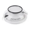 A clear plastic kitchen scale with a measuring bowl and a dial indicator. Voir les images du produit