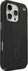 A black phone case with a textured grip pattern and a camera cutout is shown from a diagonal angle against a white background. Náhled obrázku produktu
