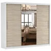 Armoire à portes coulissantes Armoire 250cm blanc/sonoma Voir les images du produit 4
