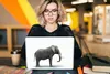 MuchoWow® Laptop Aufkleber Sticker Cover Elefant auf weißem Produktbild-Vorschau 5