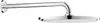 A chrome shower head mounted on a wall. Produktbild-Vorschau