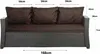 Poduszka na sofę rattanową brązowa | siedzisko 168x50x7 + Podgląd zdjęcia produktu 2